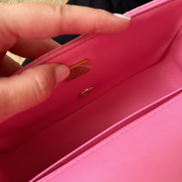 CHANEL 23P Pink Mini Flap Bag Top Handle Gold Hardware - Picture 5 of 11